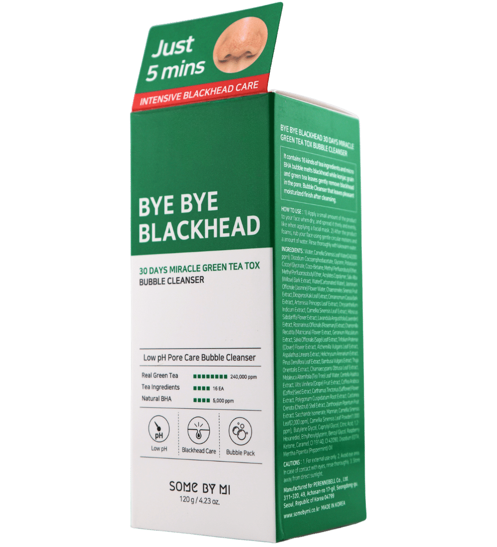 Buy Online Some By Mi Bye Bye Blackhead 30 Days Miracle Green Tea Tox Bubble Cleanser in Abu Dhabi - 117 Cosmetic Shop