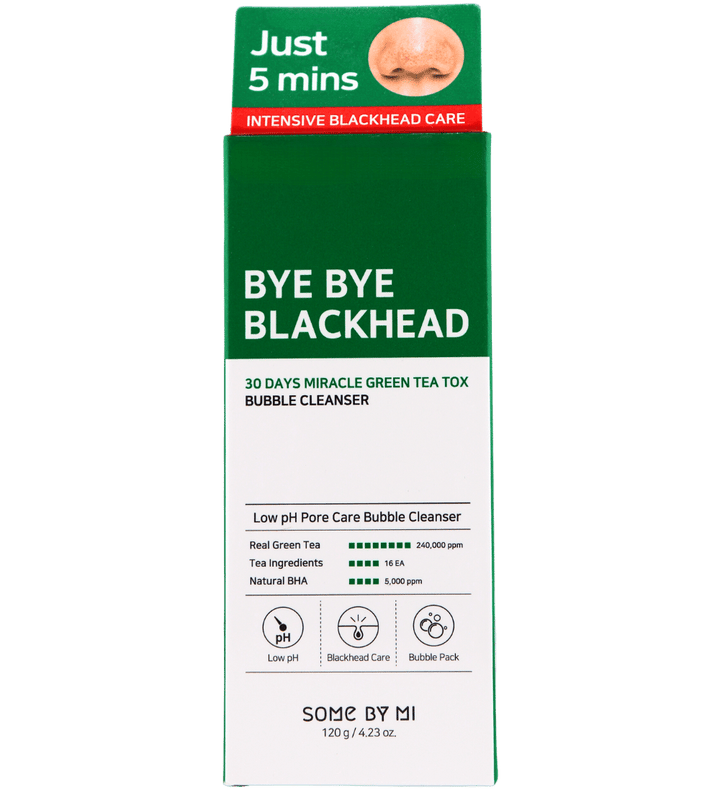 Buy Online Some By Mi Bye Bye Blackhead 30 Days Miracle Green Tea Tox Bubble Cleanser in UAE - 117 Cosmetic Shop