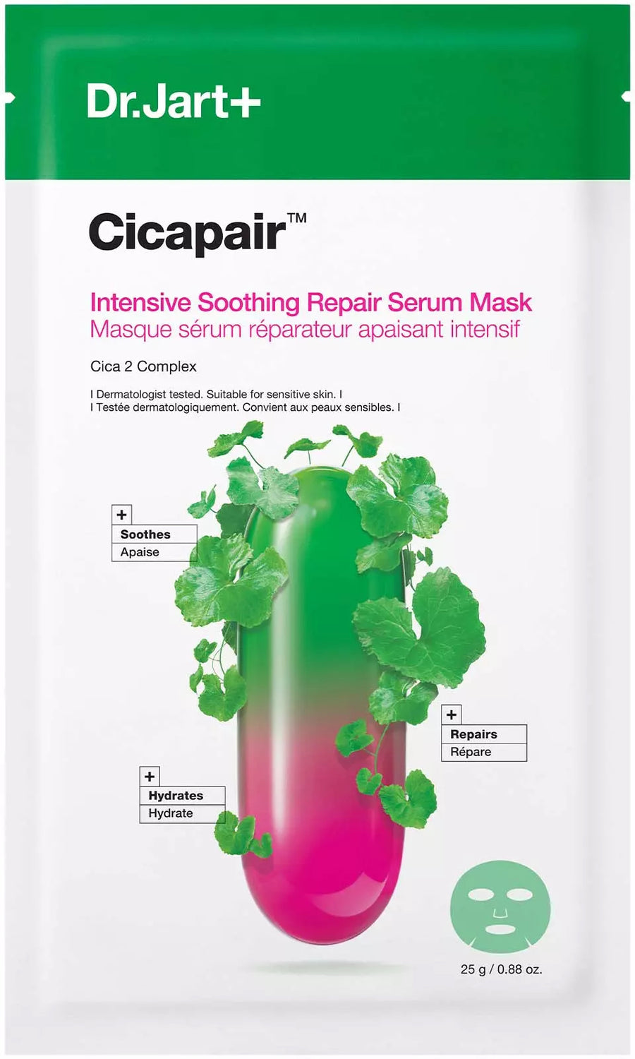 Buy Dr. Jart+ Cicapair Intensive Soothing Repair Serum Mask for Sensitive Skin to reduce irritations