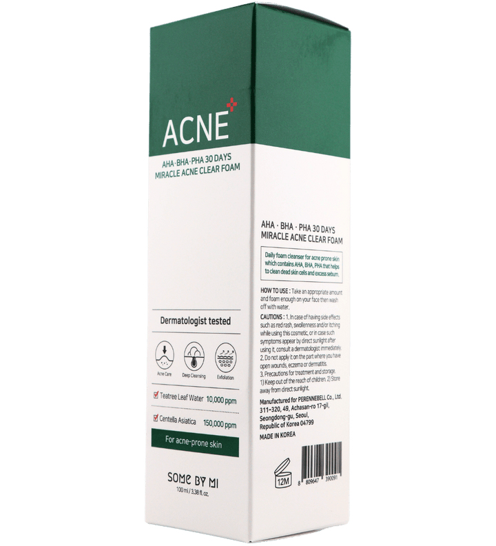 Buy Online Some By Mi AHA BHA PHA 30 Days Miracle Acne Clear Foam in Abu Dhabi - 117 Cosmetic Shop