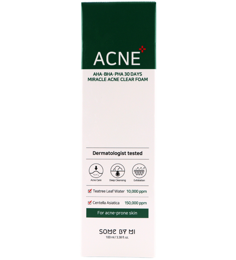 Buy Online Some By Mi AHA BHA PHA 30 Days Miracle Acne Clear Foam in UAE - 117 Cosmetic Shop