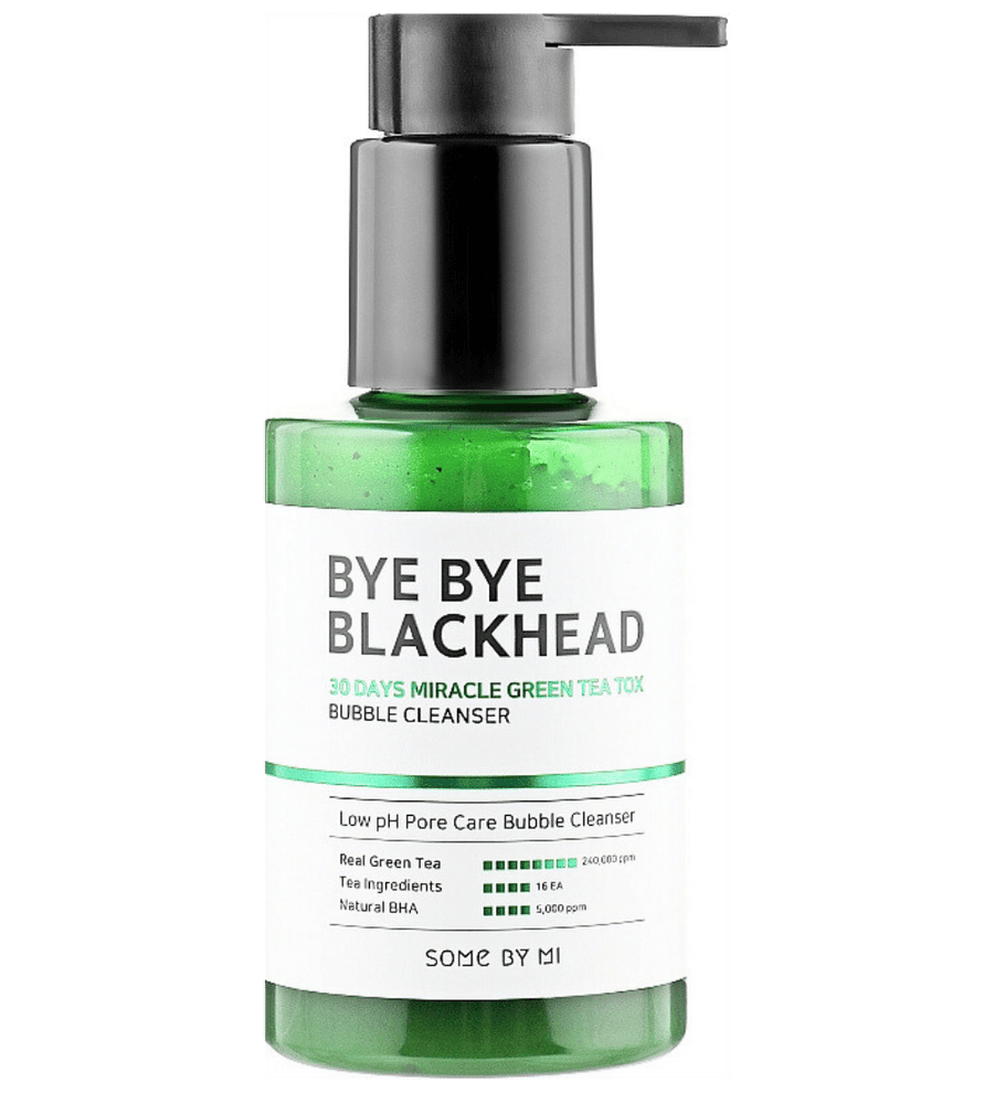 Buy Online Some By Mi Bye Bye Blackhead 30 Days Miracle Green Tea Tox Bubble Cleanser in Dubai - 117 Cosmetic Shop